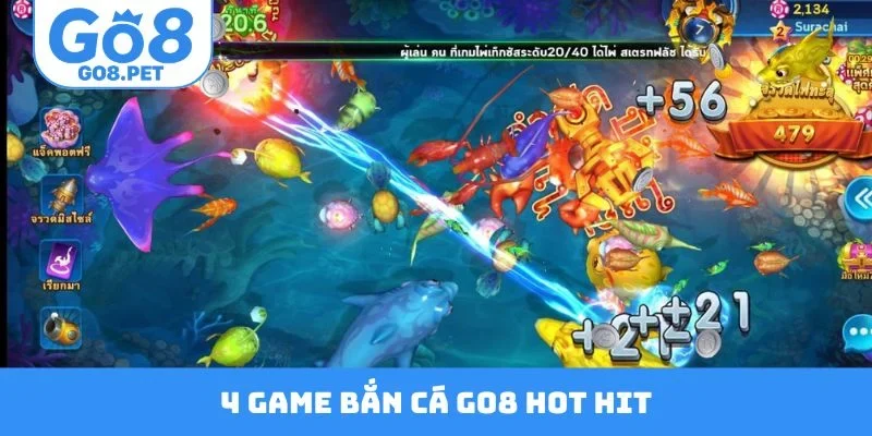 4 game bắn cá GO8 HOT HIT