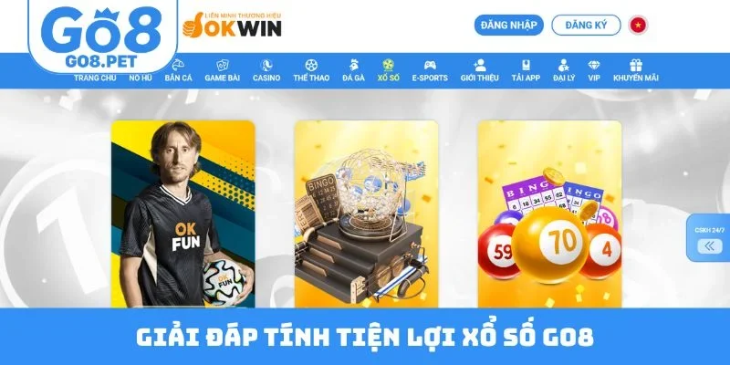 Giải đáp tính tiện lợi xổ số GO8